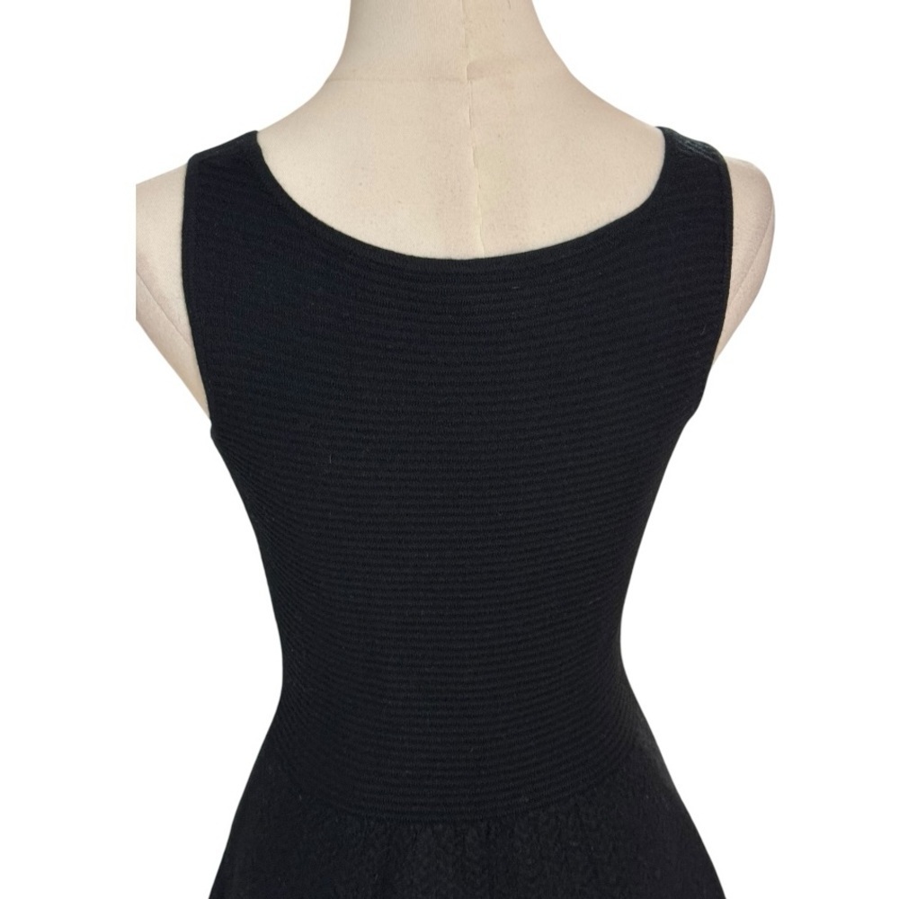 Kate Spade‎ Sandra 100% Wool Ribbed Mini Dress Striped Black White Size XS Party - Picture 6 of 12